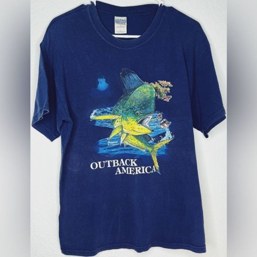 Mens Gildan Active Wear Fish Shirt